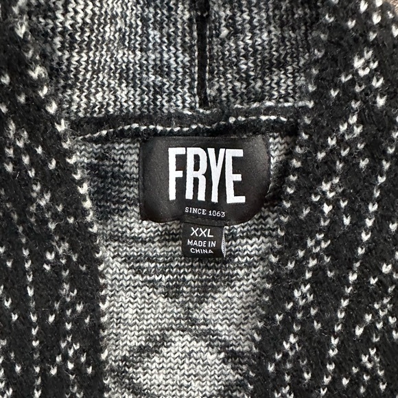 Frye Black and White Knit Sweater - Picture 4 of 5